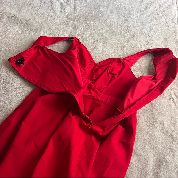 Torrid Textured A-Line Fit & Flare Retro Swing Dress Jester Red Sz 14 - Picture 8 of 15